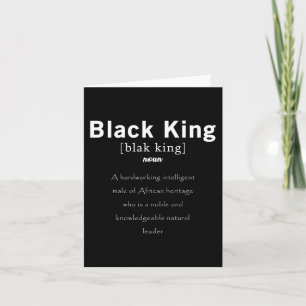 Black History Black King Definition stolz auf Afri Karte