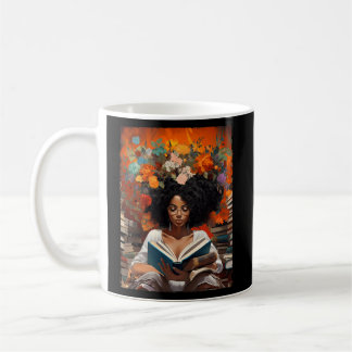 Black History Educated Book Melanin Queen Kaffeetasse
