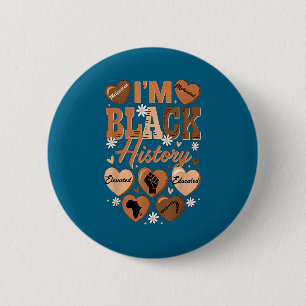 Black History feiernde Führer-Design Button