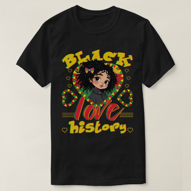 Black History Liebe T-Shirt (Design vorne)