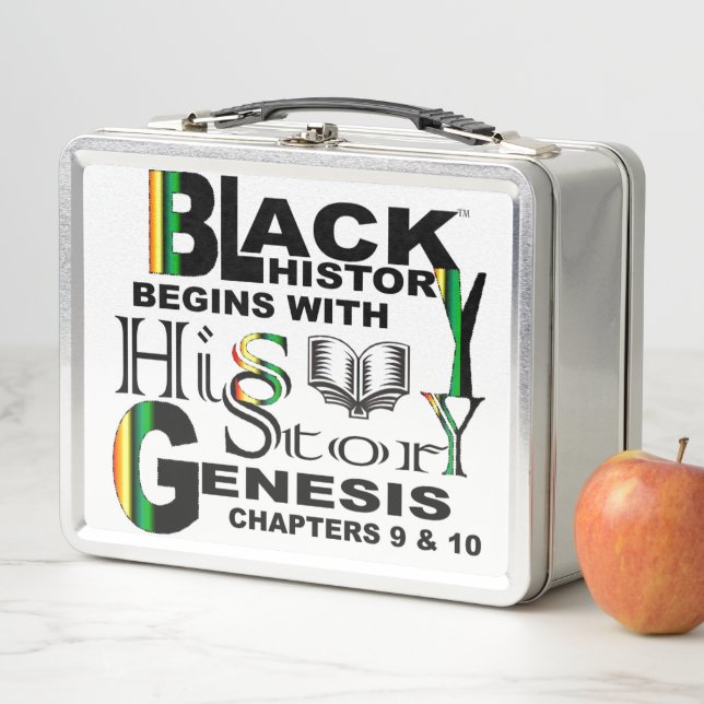 Black History Lunch Metall Brotdose (Beispiel)
