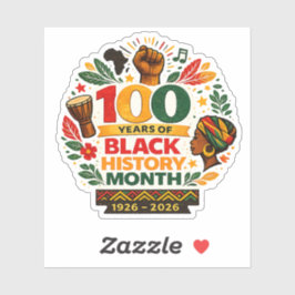 Black History Matters Aufkleber