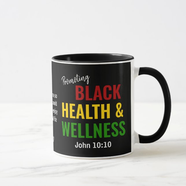 Black History Monat Gesundheit & Wellness Christli Tasse (Rechts)