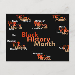 BLACK HISTORY MONAT Postkarte