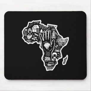 Black History Montag Afrika Karte Design Unity Art Mousepad