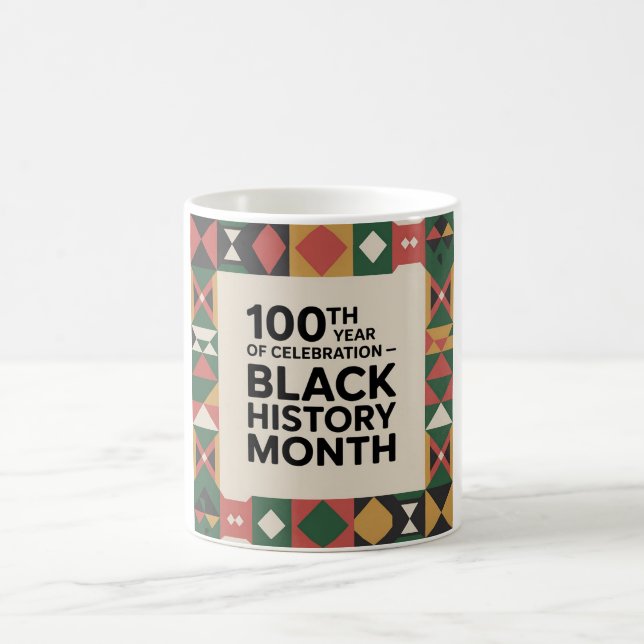 Black History Month – 100 Years of Celebration Kaffeetasse (Mittel)