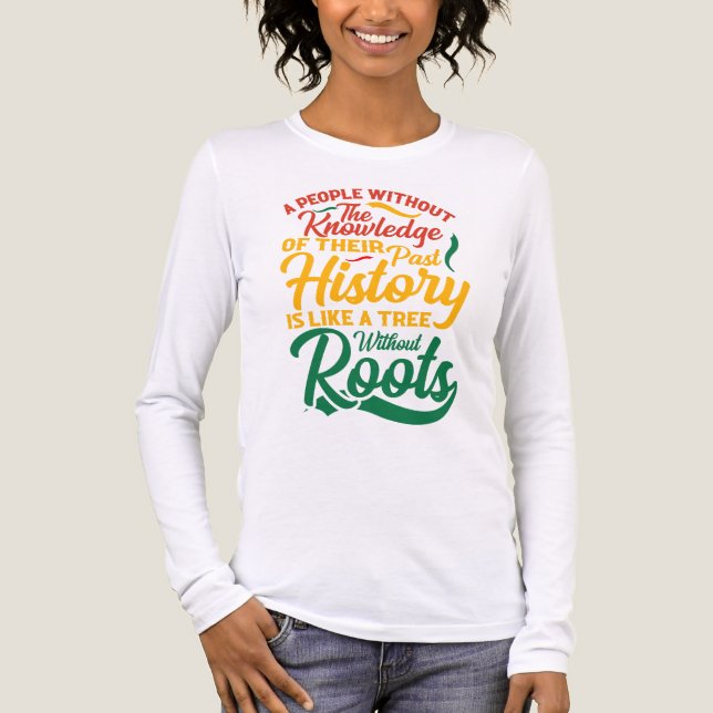 Black History Month 100 Years Tri-Blend Shirt (Vorderseite)