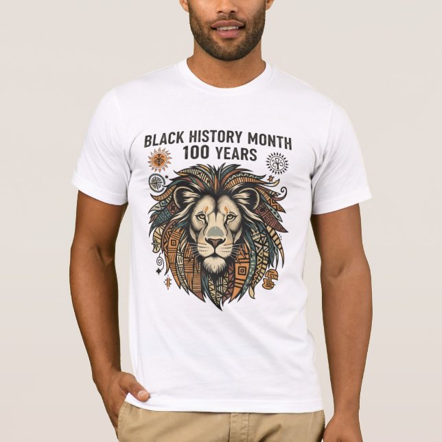 Black History Month 100th Anniversary T-Shirt (Vorderseite)