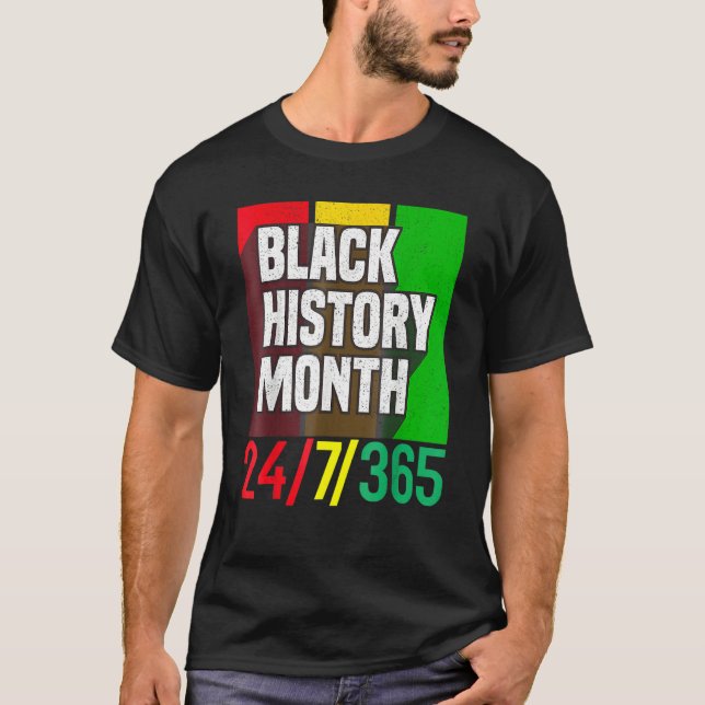 Black History Month 247365 African American Melani T-Shirt (Vorderseite)