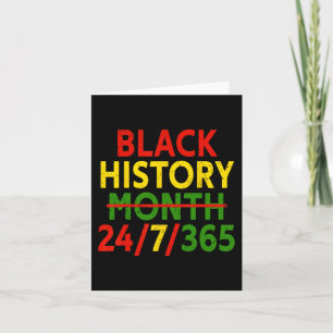 Black History Month 247365 African Melanin Black G Karte