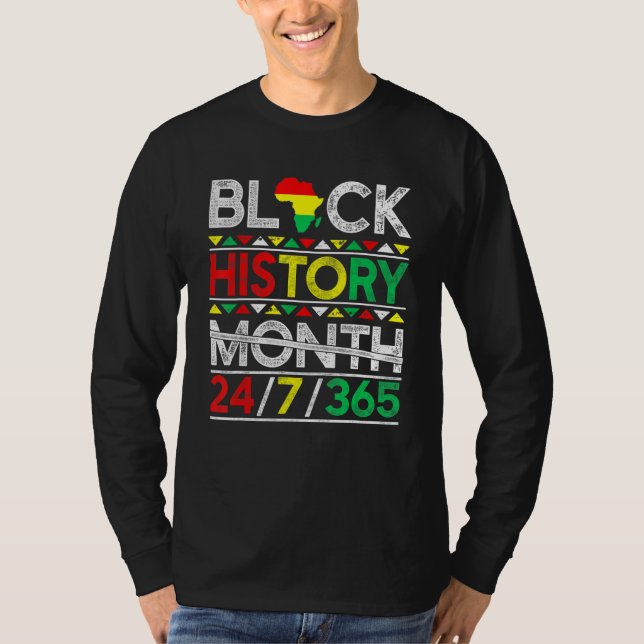 Black History Month 247365 African Melanin Black M T-Shirt (Vorderseite)