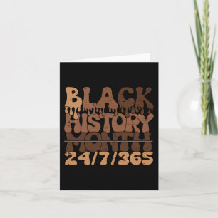 Black History Month 247365 African Melanin Black P Karte