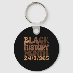 Black History Month 247365 African Melanin Black P Schlüsselanhänger