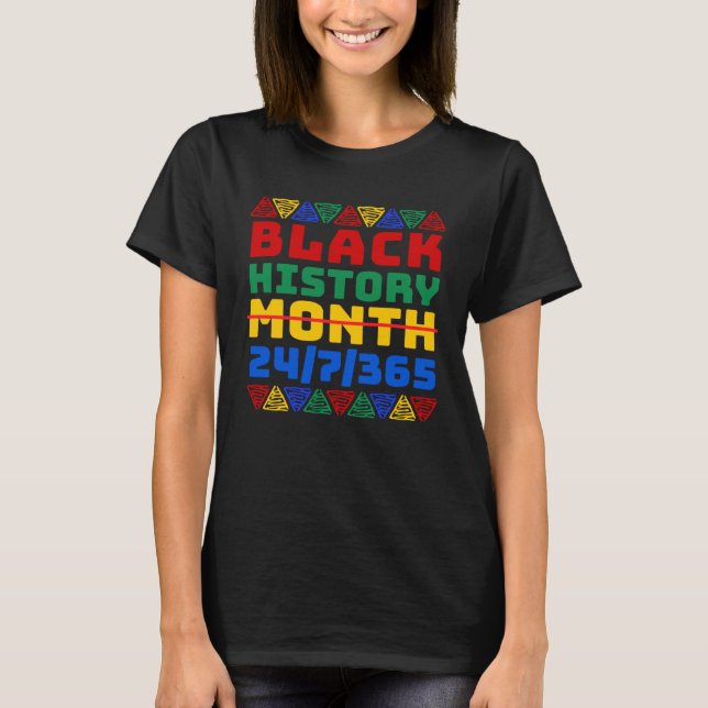 Black History Month 247365 African Melanin Freedom T-Shirt (Vorderseite)