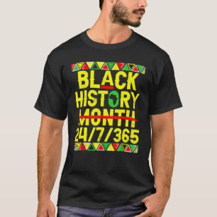 Black History Month 247365 Geschenkpride Afrikanis T-Shirt