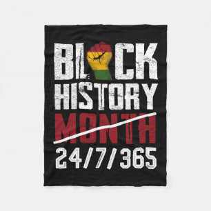 Black History Month 247365 Gifts African American Fleecedecke