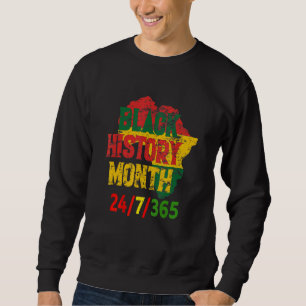 Black History Month 247365 Pride African American Sweatshirt