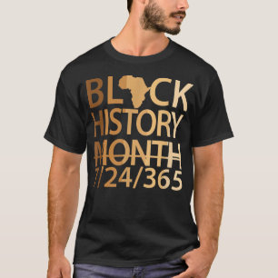 Black History Month 724365, schwarzer stolzer Vorf T-Shirt