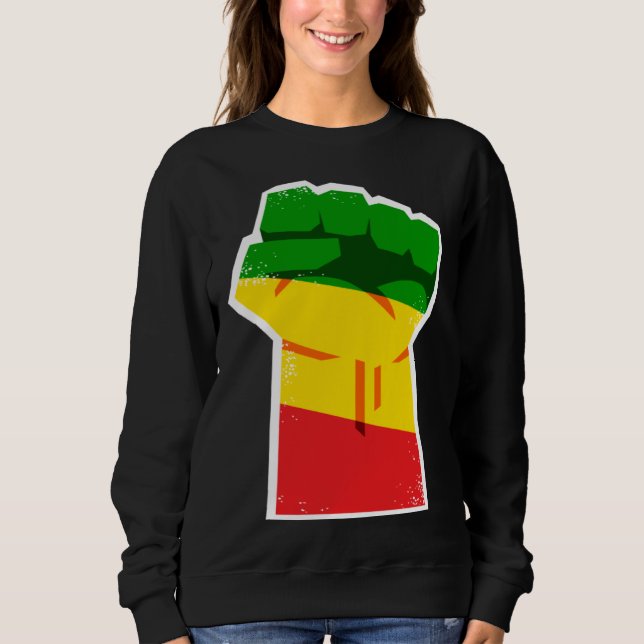Black History Month African American Protest Fist  Sweatshirt (Vorderseite)