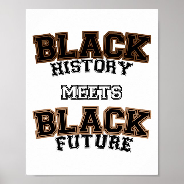 Black History Month African Future  Poster (Vorne)