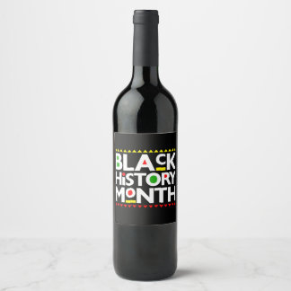 black history month African melanin bruh sista Weinetikett