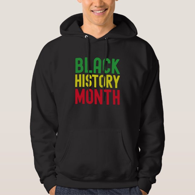 Black History Month Afro African Pride Celebration Hoodie (Vorderseite)