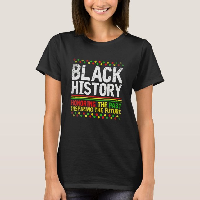 Black History Month Afro African Pride Men Women K T-Shirt (Vorderseite)