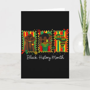 Black History Month Afroamerikaner Ich Habe Traum Karte
