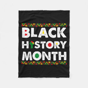 Black History Month Afroamerikanische Männer Fraue Fleecedecke