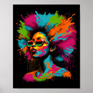 Black History Month Afroamerikanische Schwarze Kön Poster