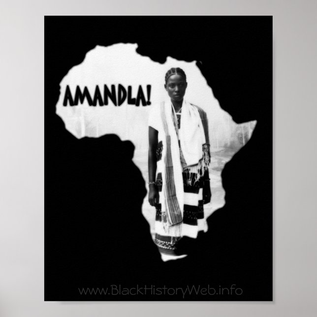 Black History Month - AMANDLA! Poster (Vorne)