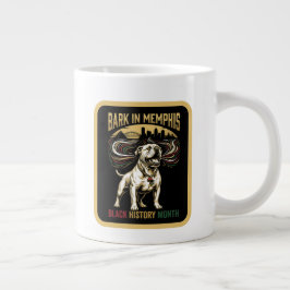 Black History Month American Bulldog Cultural Art Jumbo-Tasse