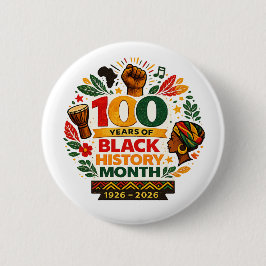 Black History Month Anniversary Button