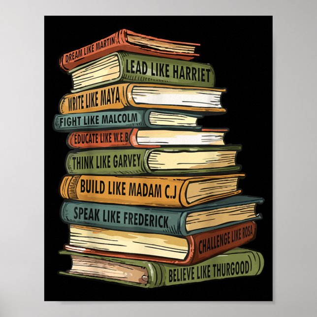 Black History Month Black History Black Black Hist Poster (Vorne)