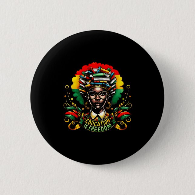 Black History Month Black Leaders African American Button (Vorderseite)