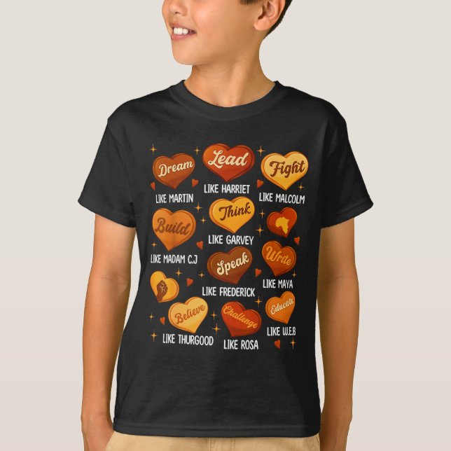 Black History Month Black Leaders African American T-Shirt (Vorderseite)
