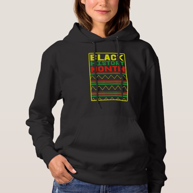 Black History Month BLM Melanin Pride Pan African  Hoodie (Vorderseite)