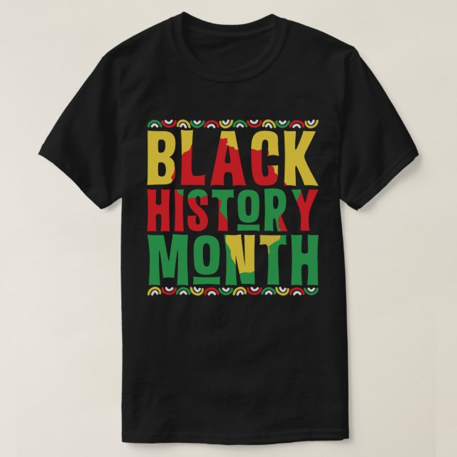 Black History Month Bold & Proud T-Shirt (Design vorne)