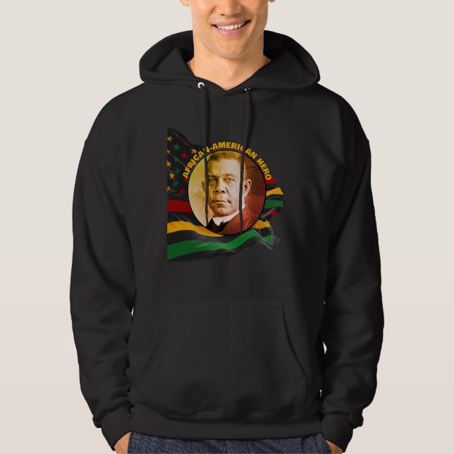 Black History Month BOOKER T WASHINGTON Hoodie (Vorderseite)