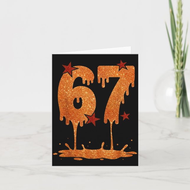 Black History Month Dripng 67 Cool Meme 6 7 Funn  Karte (Vorderseite)