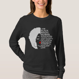 Black History Month Educated Motivierte Melanated T-Shirt
