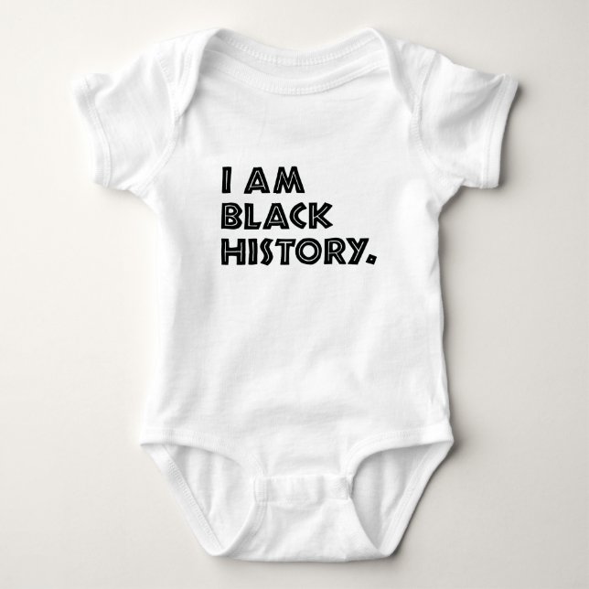Black History Month entwirft afrikanische Grafik Baby Strampler (Vorderseite)