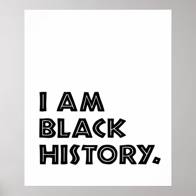 Black History Month entwirft afrikanische Grafik Poster (Vorne)