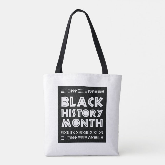 Black History Month entwirft afrikanische Grafik Tasche (Rückseite)