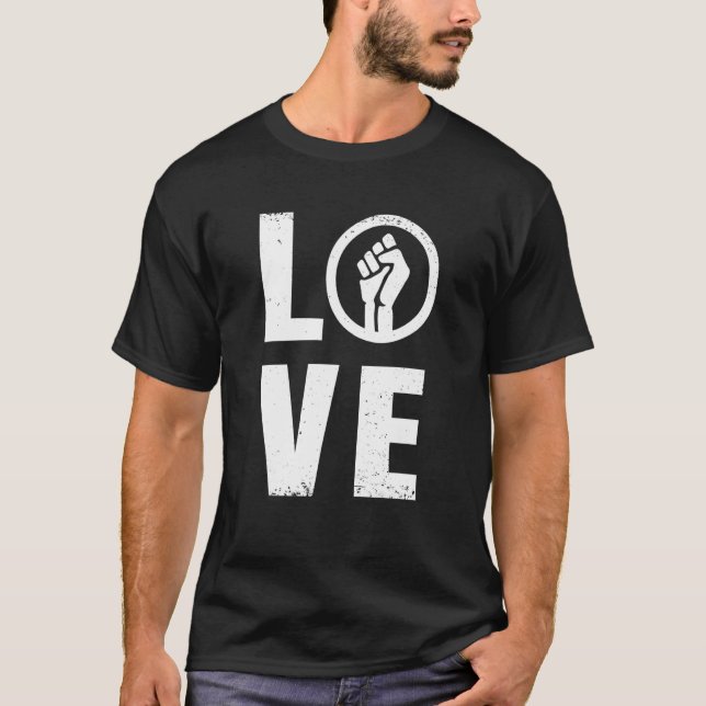 Black History Month Fist Black Protest African Cul T-Shirt (Vorderseite)