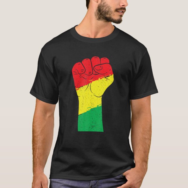 Black History Month Fist Gift Women Men Kids T-Shirt (Vorderseite)