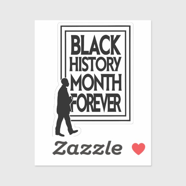 Black History Month Forever Aufkleber (Blatt)