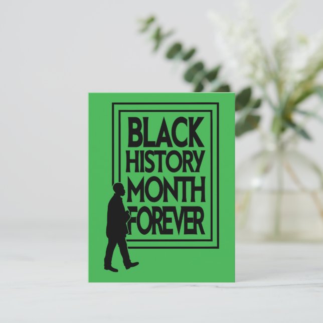 Black History Month Forever RSVP Karte (Stehend Vorderseite)