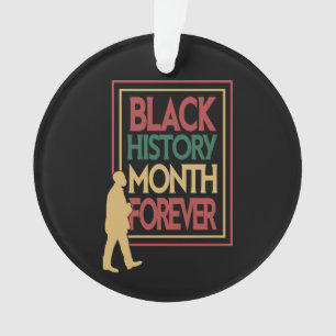 Black History Month Forever Typografie Ornament