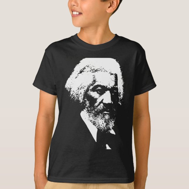 Black History Month Frederick Dougl Silhouette T S T-Shirt (Vorderseite)